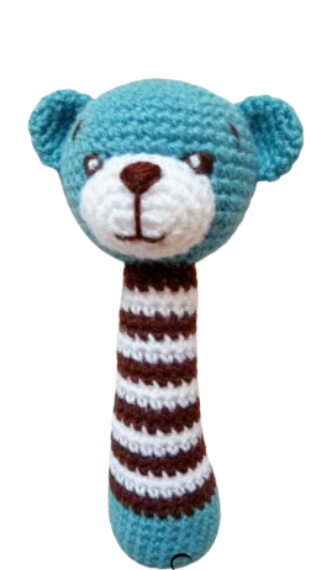 🐻 Anillo Mordedor Osito – Amigurumi Hecho a Mano