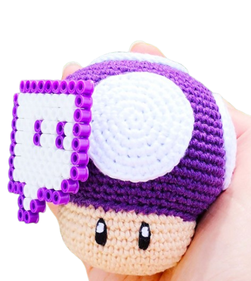 🍄 Hongo Super Mario – Amigurumi Hecho a Mano