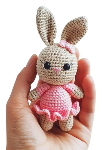 🐇 Conejita con Vestido – Amigurumi Hecho a Mano
