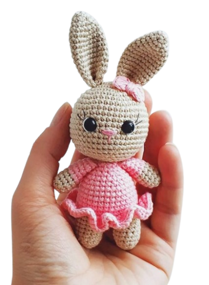 🐇 Conejita con Vestido – Amigurumi Hecho a Mano