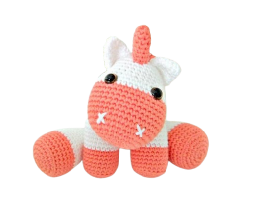 🐴 Caballito Coral – Amigurumi Hecho a Mano