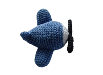 ✈️ Avión Azul – Amigurumi Hecho a Mano