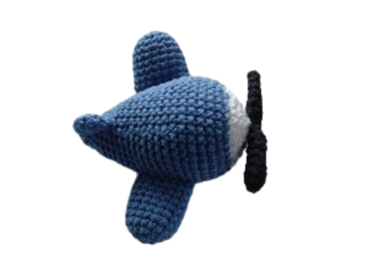 ✈️ Avión Azul – Amigurumi Hecho a Mano