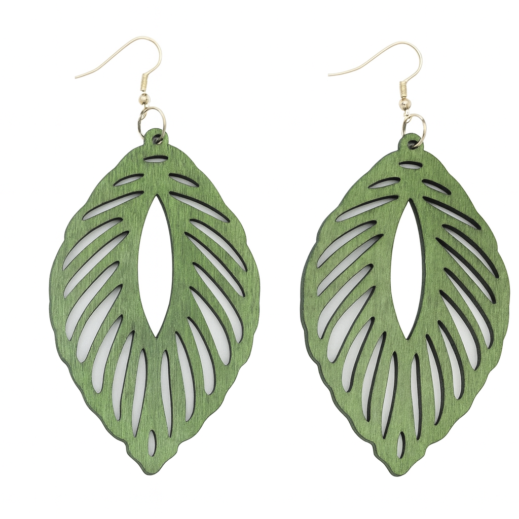 🌿 Pendientes Bohemios – Madera & Diseño Geométrico