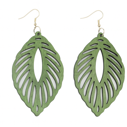 🌿 Pendientes Bohemios – Madera & Diseño Geométrico