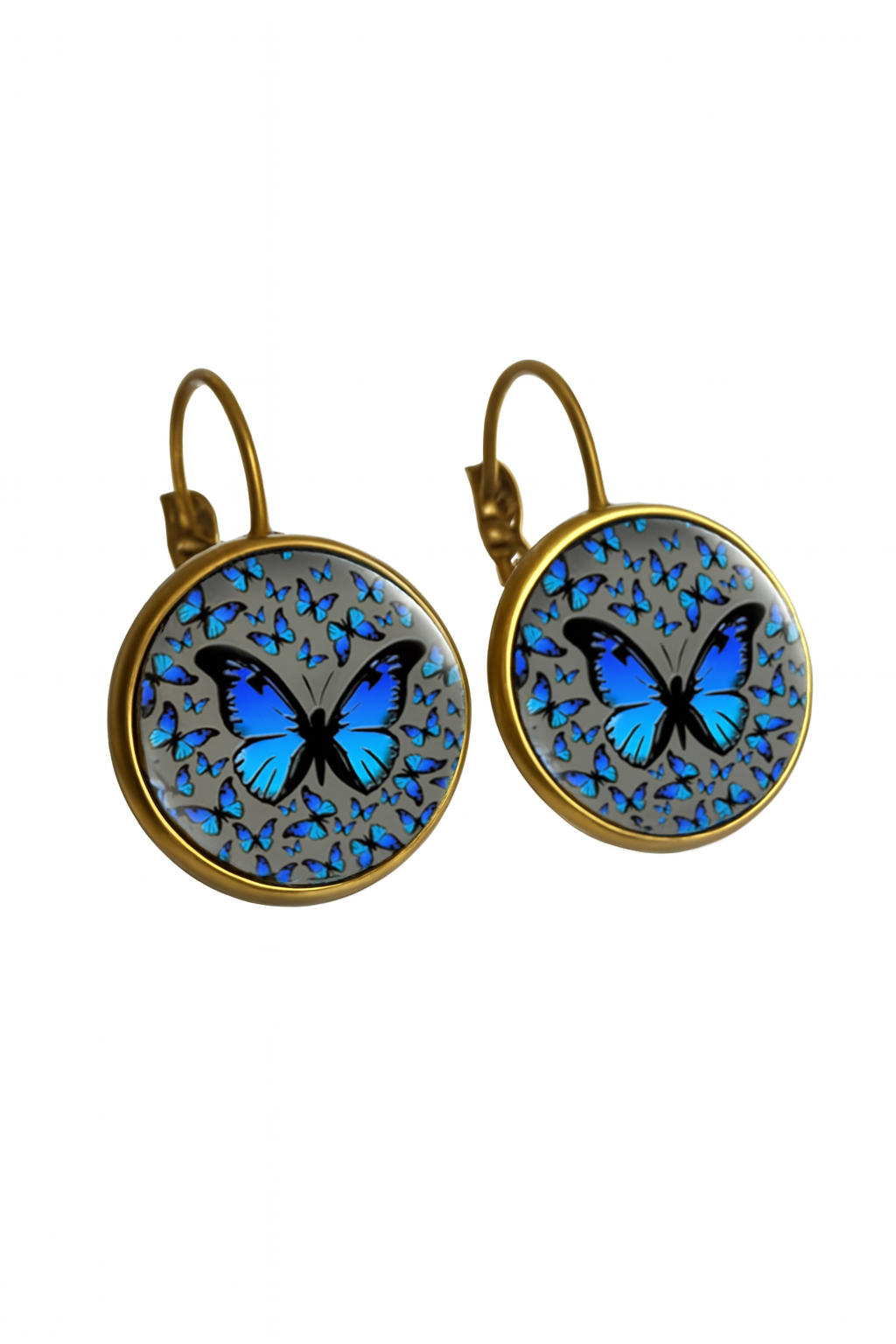 🦋 Pendientes Fantasía – Diseño Mariposa Multicolor