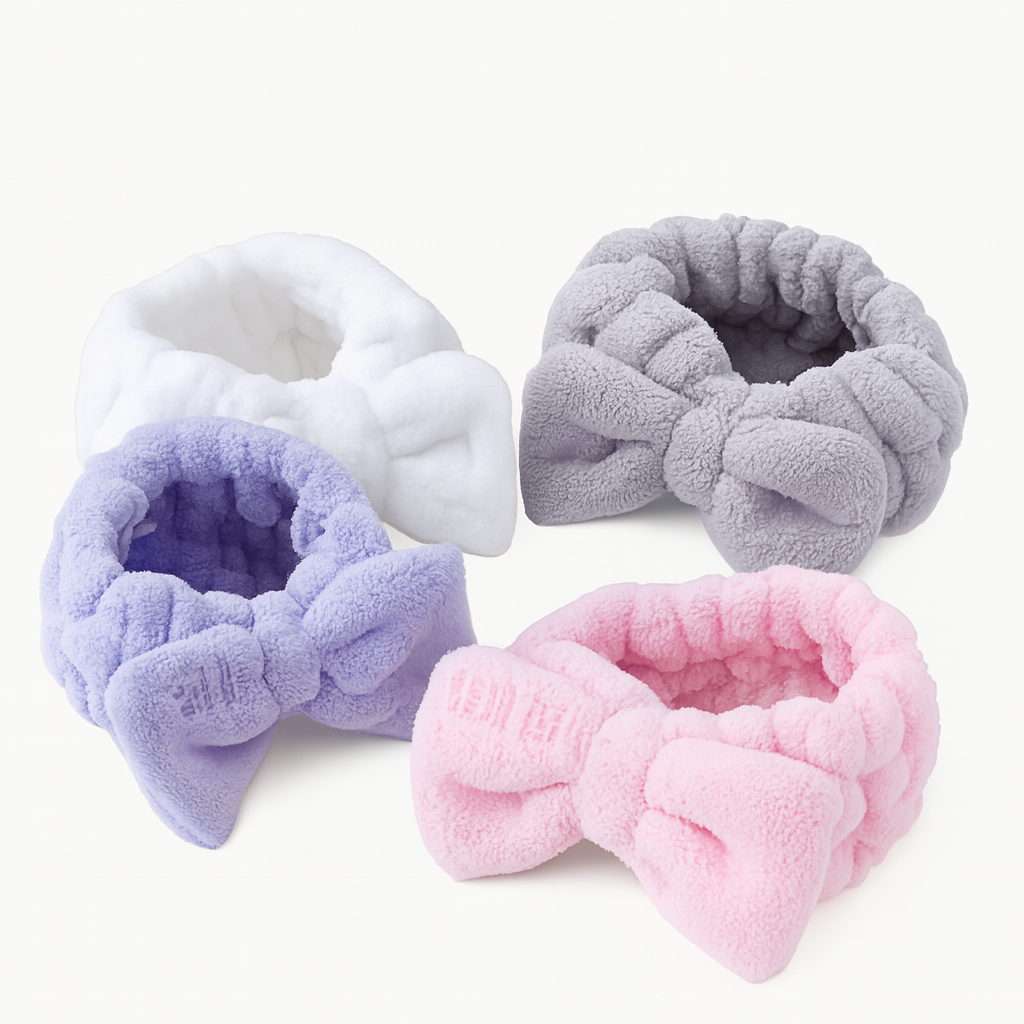 🎀 Diadema Spa – Banda Suave con Lazo & Estilo Pastel