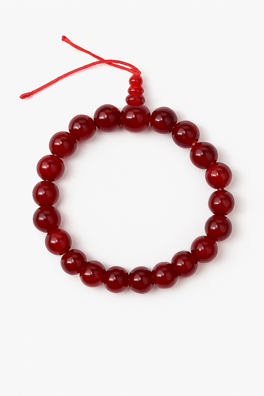 🔴 Brazalete Esférico de Cristal Rojo